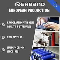 Vista 4 de Rehband Espinillera de neopreno de 0.197 in, soporte de compresión para pantorrilla y espinilla, promueve la circulación sanguínea, ideal