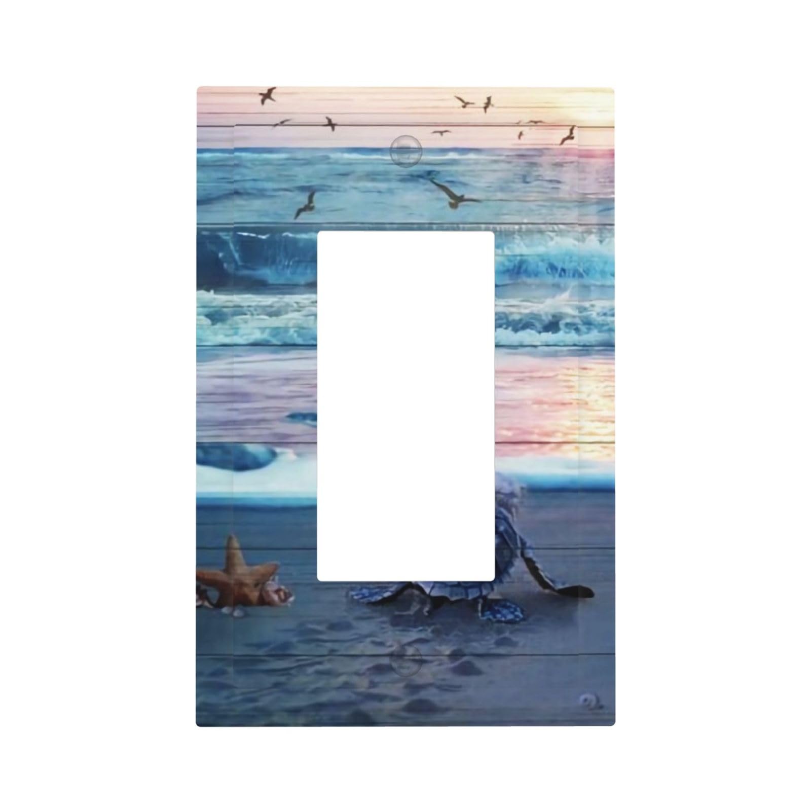 Photo 1 of JIEXUTE 1 Gang Decorator/Rocker Wall Plate - Nautical Blue
