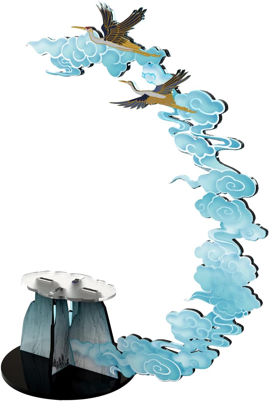 3D Metal Puzzles, DynaSky Bracket/Holder for Traditional Architecture Building Model, Beautiful Hanger Decoration for The Eye of Sky