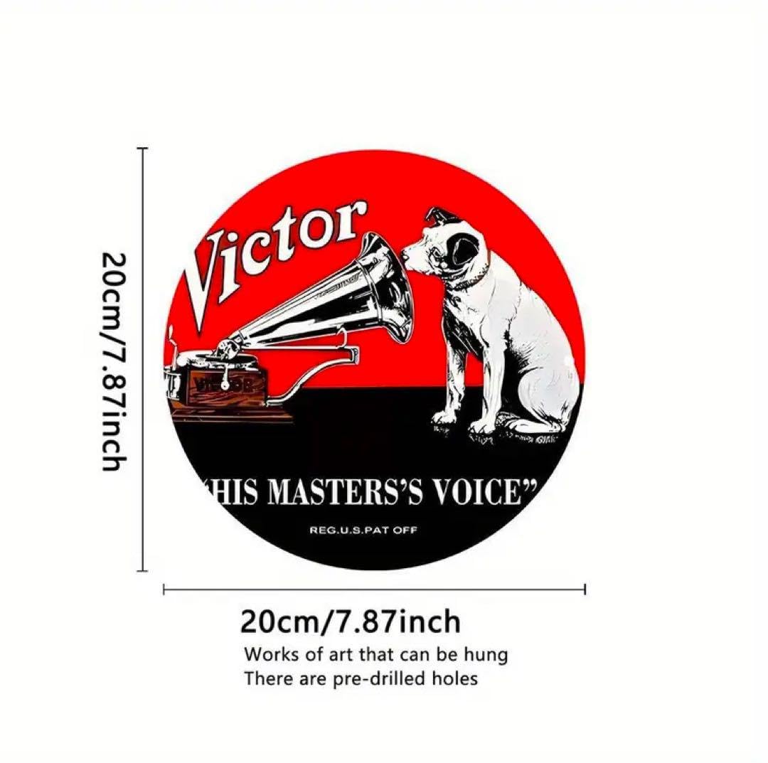 Victor ビクター 犬 ニッパー プレート入額　 昭和４６年 Victor ビクター 犬 ニッパー プレート入額 昭和46年 希少昭和