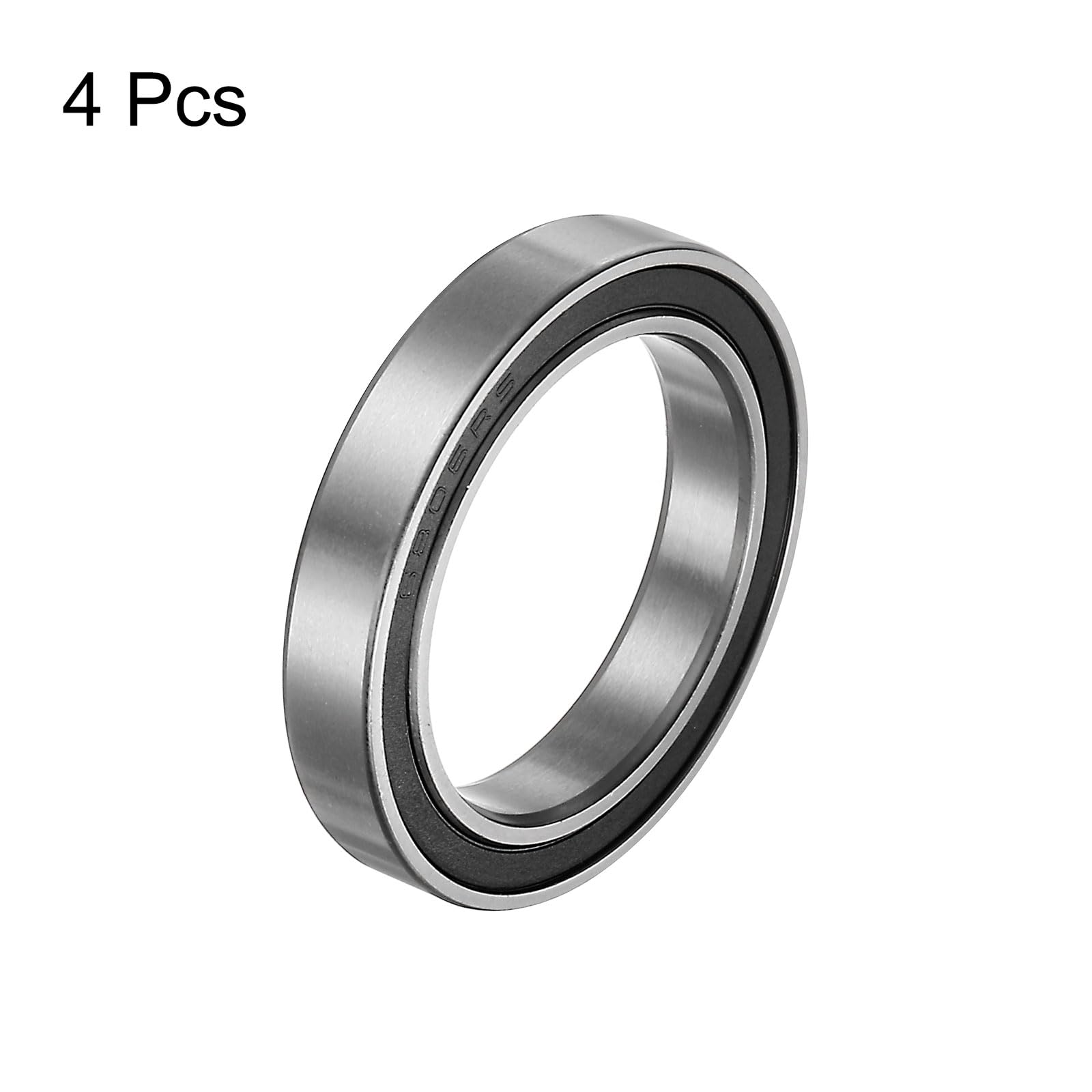 QUARKZMAN 4 stuks 6809-2RS kogellagers groefkogellager lager diepe groefkogellagers 45 mm boring 58 mm AD 7 mm dik chroom staal dubbele afdichting QUARKZMAN 4 stuks 6809-2RS kogellagers groefkogellager lager diepe groefkogellagers 45 mm boring 58 mm AD 7 mm dik chroom staal dubbele afdichting