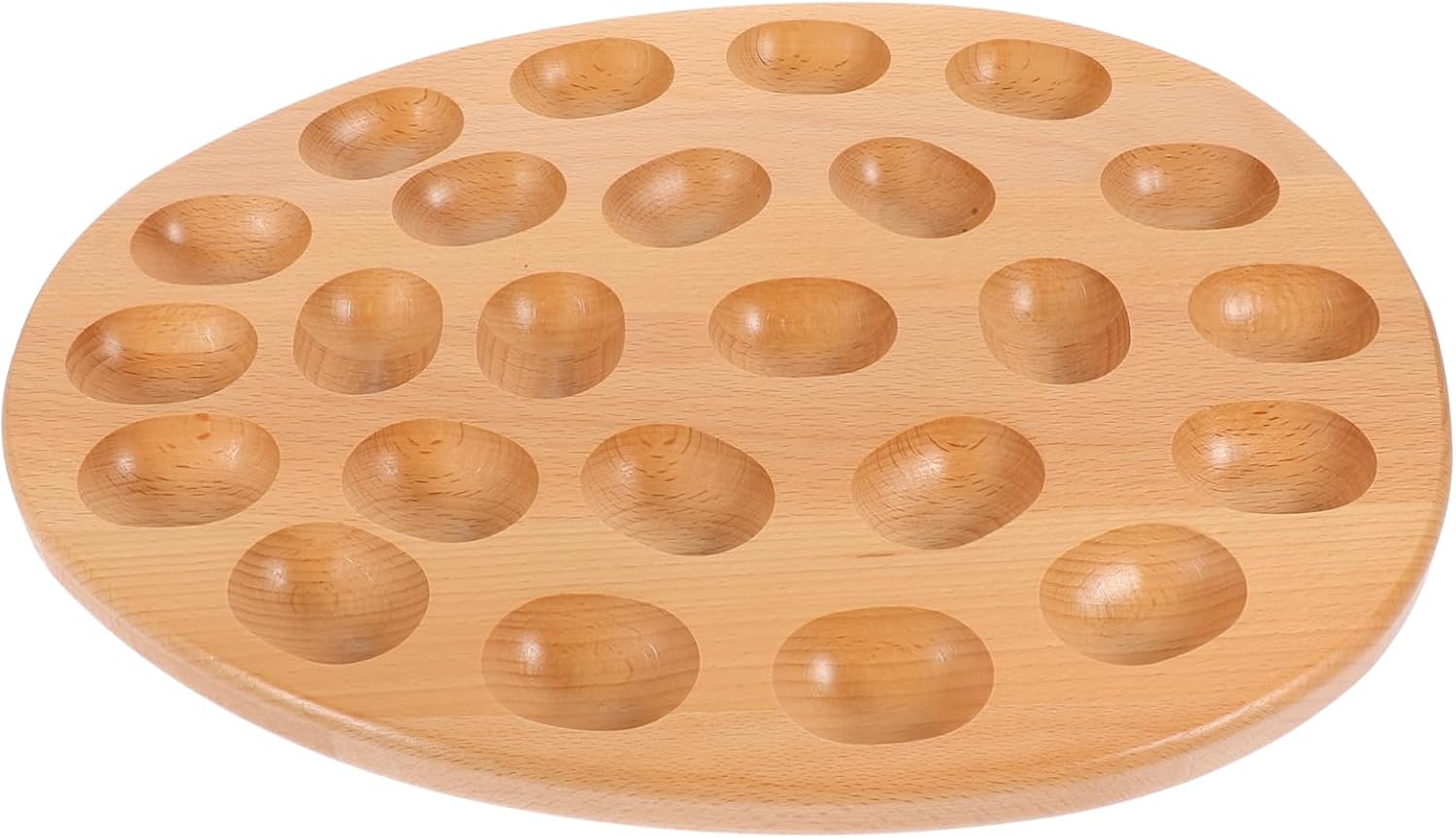 STOBAZA Deviled Egg Platter Egg Tray for Countertop Refrigerator Versatile Serving Tray for Eggs Desserts Easy to Clean Organize for Parties