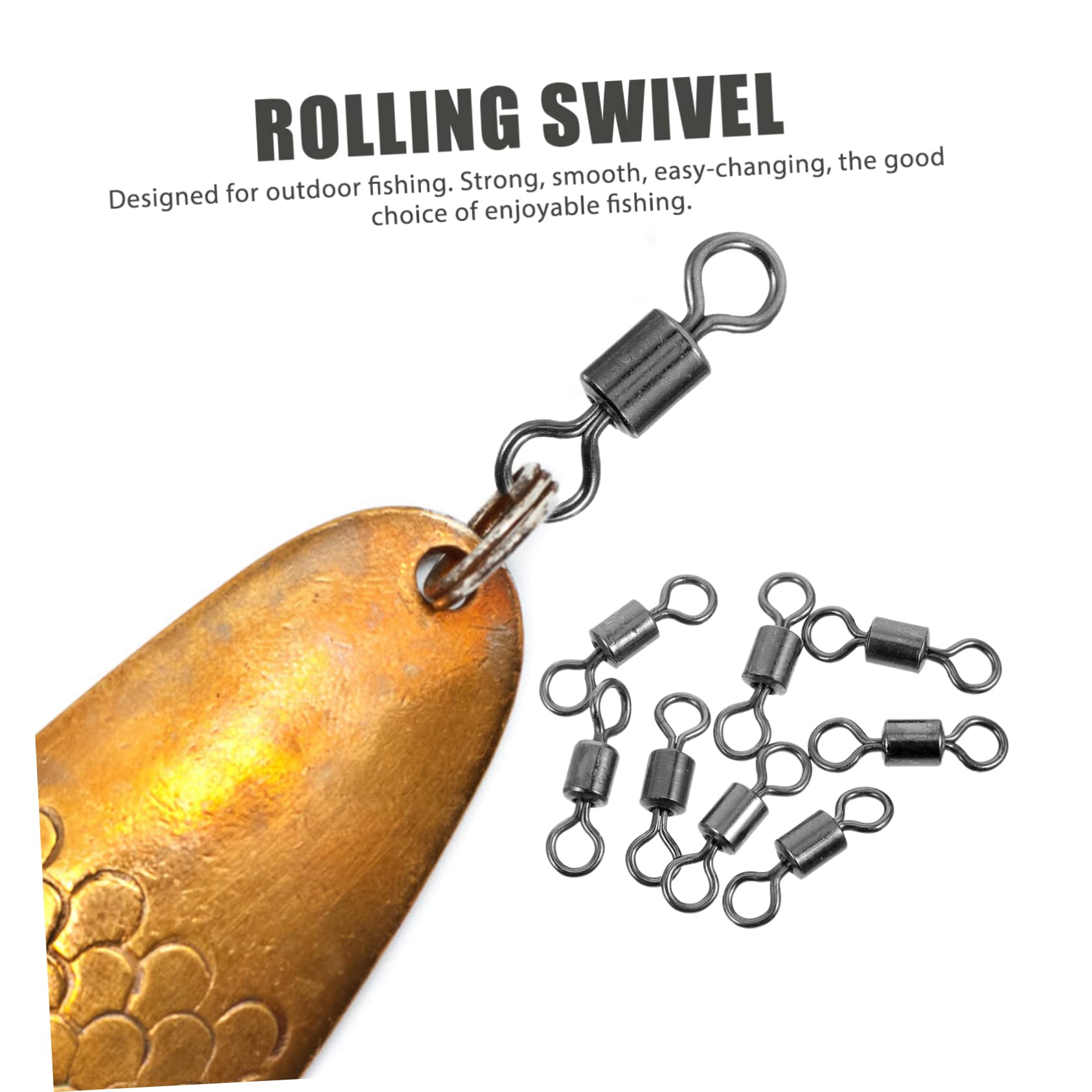 Yardwe 630stücke Teiliges Angelzubehör Hochfeste Karbonstahl Rolling Swivels Angelwirbel Mit Stabiler Verbindung Für Köder Vorfächer Für Süß Und Salzwasserangeln