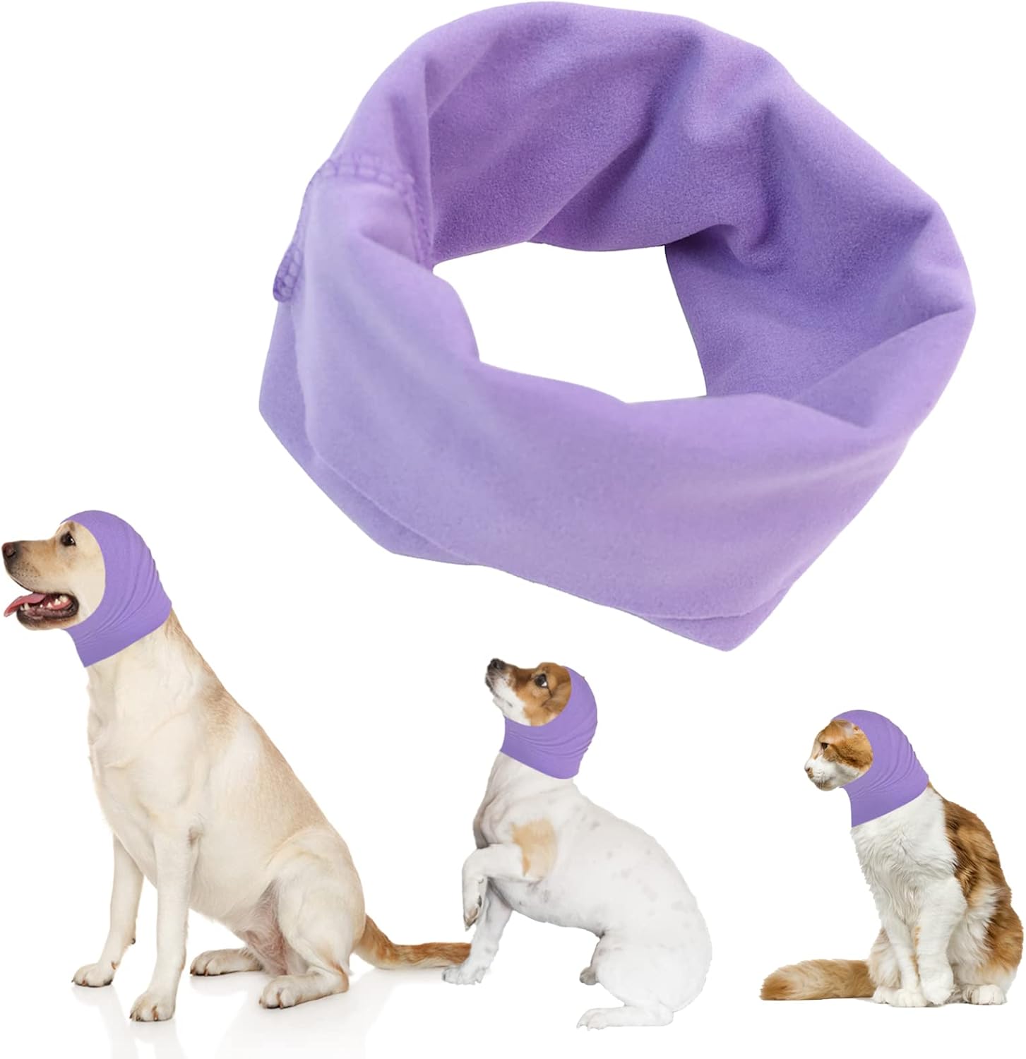 Dog Snood Dog Ear Muffs for Dogs Hearing Protection Dog Hoodie for Dog Neck and Ear Warmer Dog