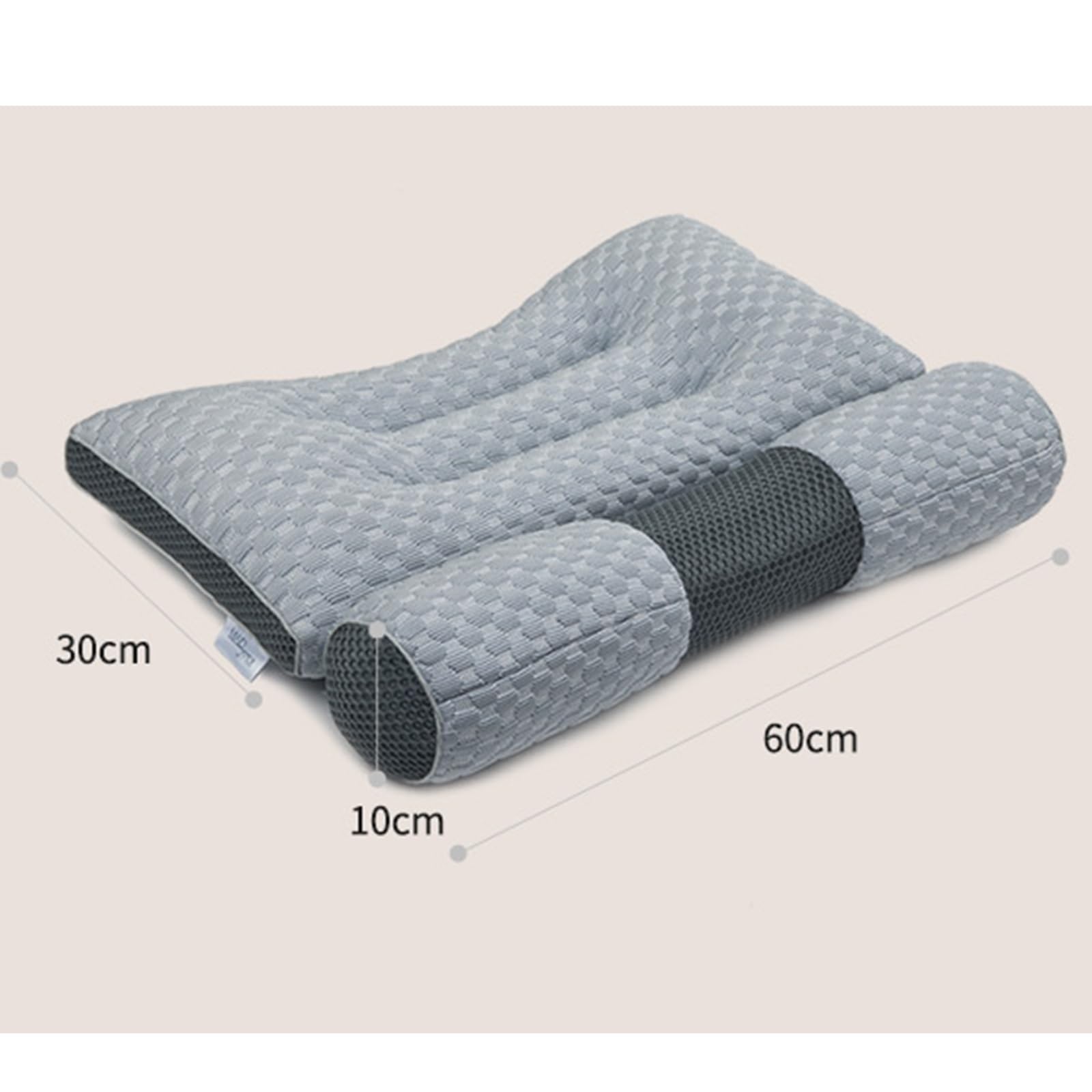 Pillow For Sleep Apnea, Orthopedic Deep Pillows, Ease, Ergonomic For Neck And Shoulder, For Side, Back, Stomach Sleepers
