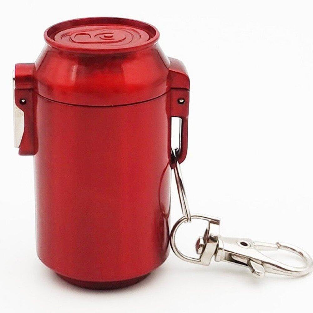 Dinntty Red Portable Ashtray With Lid Mini Ashtray Sealed Pocket Ashtray Windproof Ashtray Cigarette Accessories For Outdoor