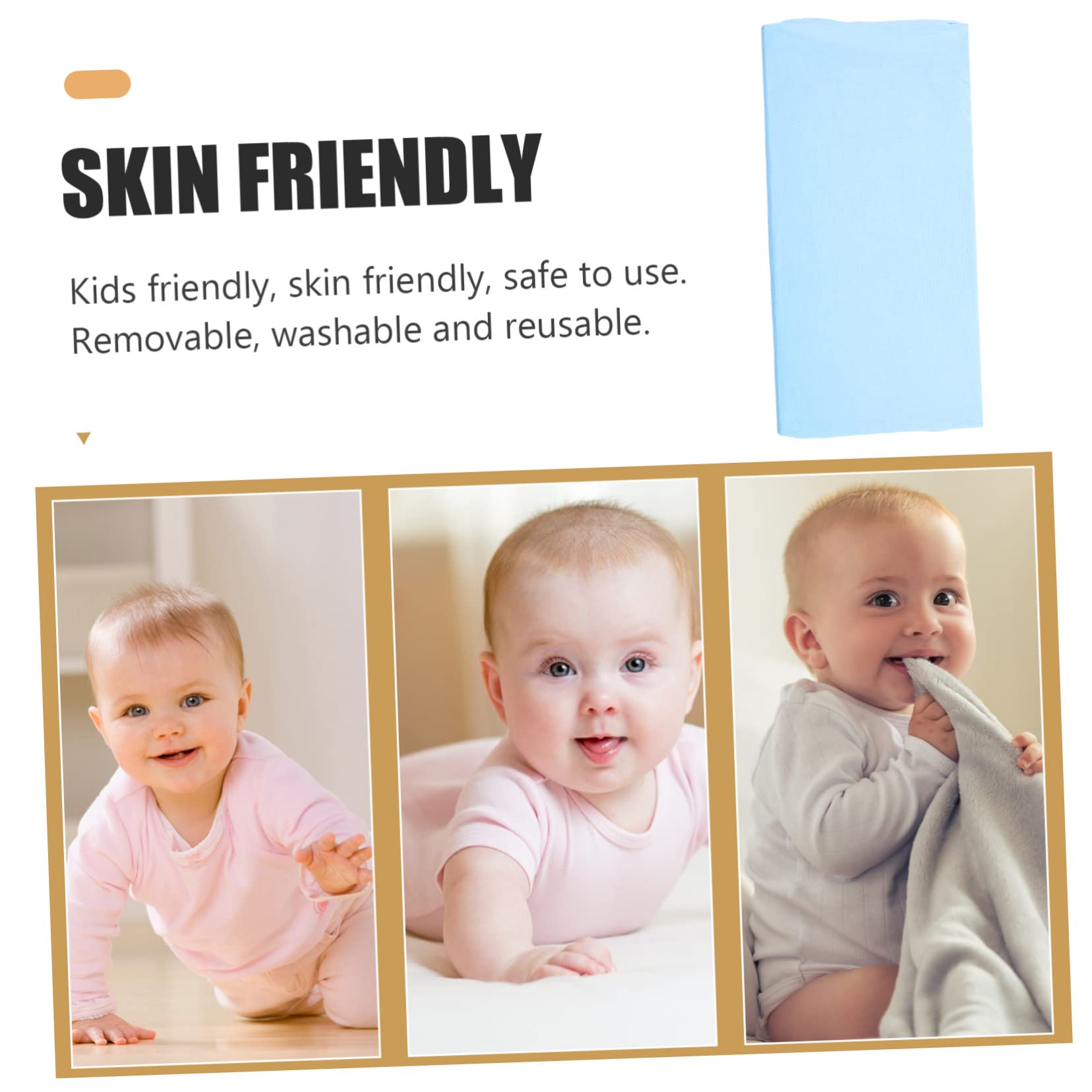 SUPVOX Washable Diaper Changing Pad Cotton Yarn Cradle Mattress Cover for Crib and Bassinet Removable and Easy to Color