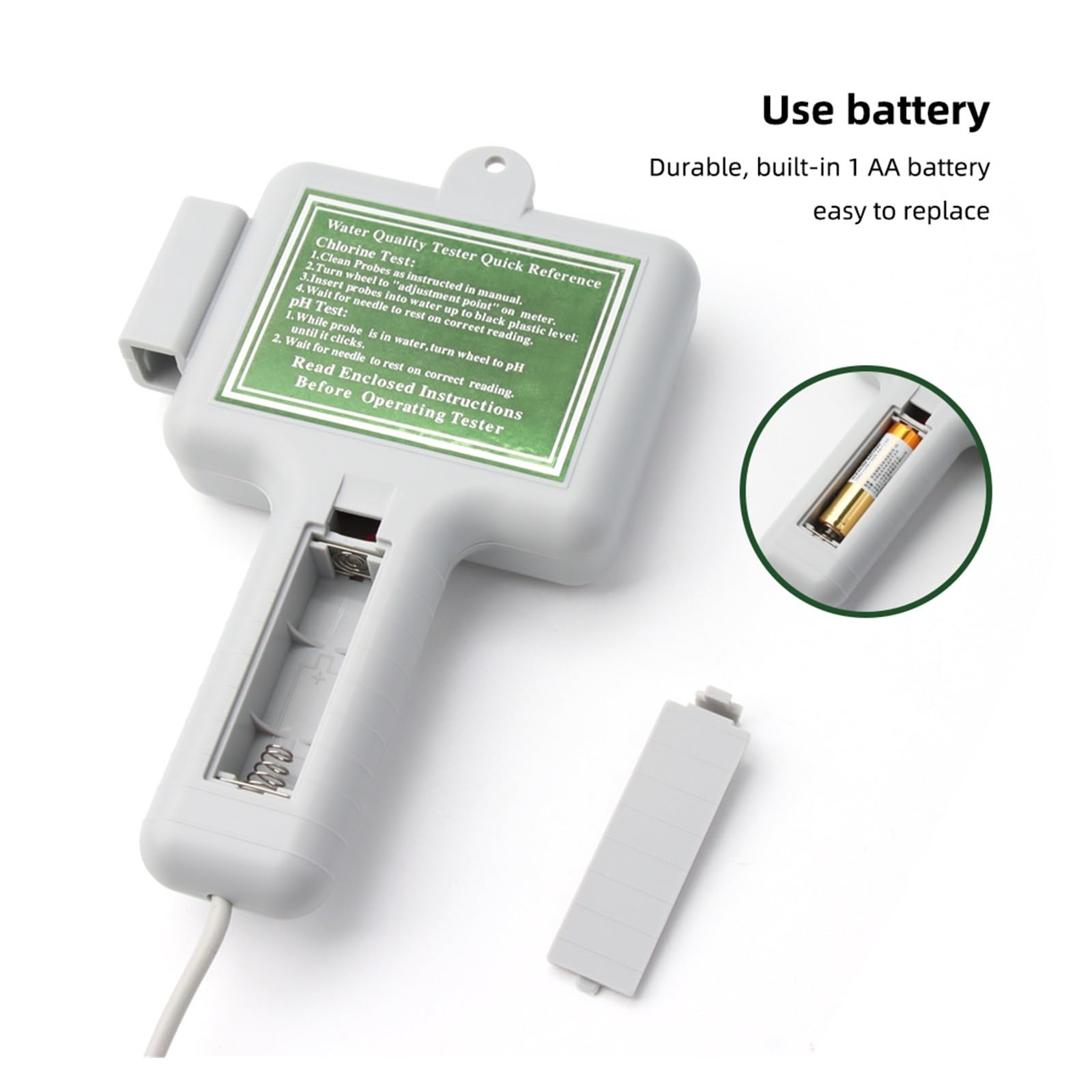 Misuratore Di Cloro PH 2 In 1 0,5~6,0 Ppm Tester Di Livello For Piscina Analizzatore Portatile For Monitor Della Qualità Acqua For Piscina Spa Acquario