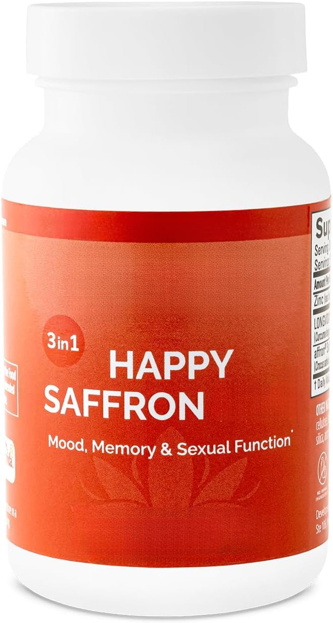 Happy Saffron - con extracto de flor de azafrán - Vegano.