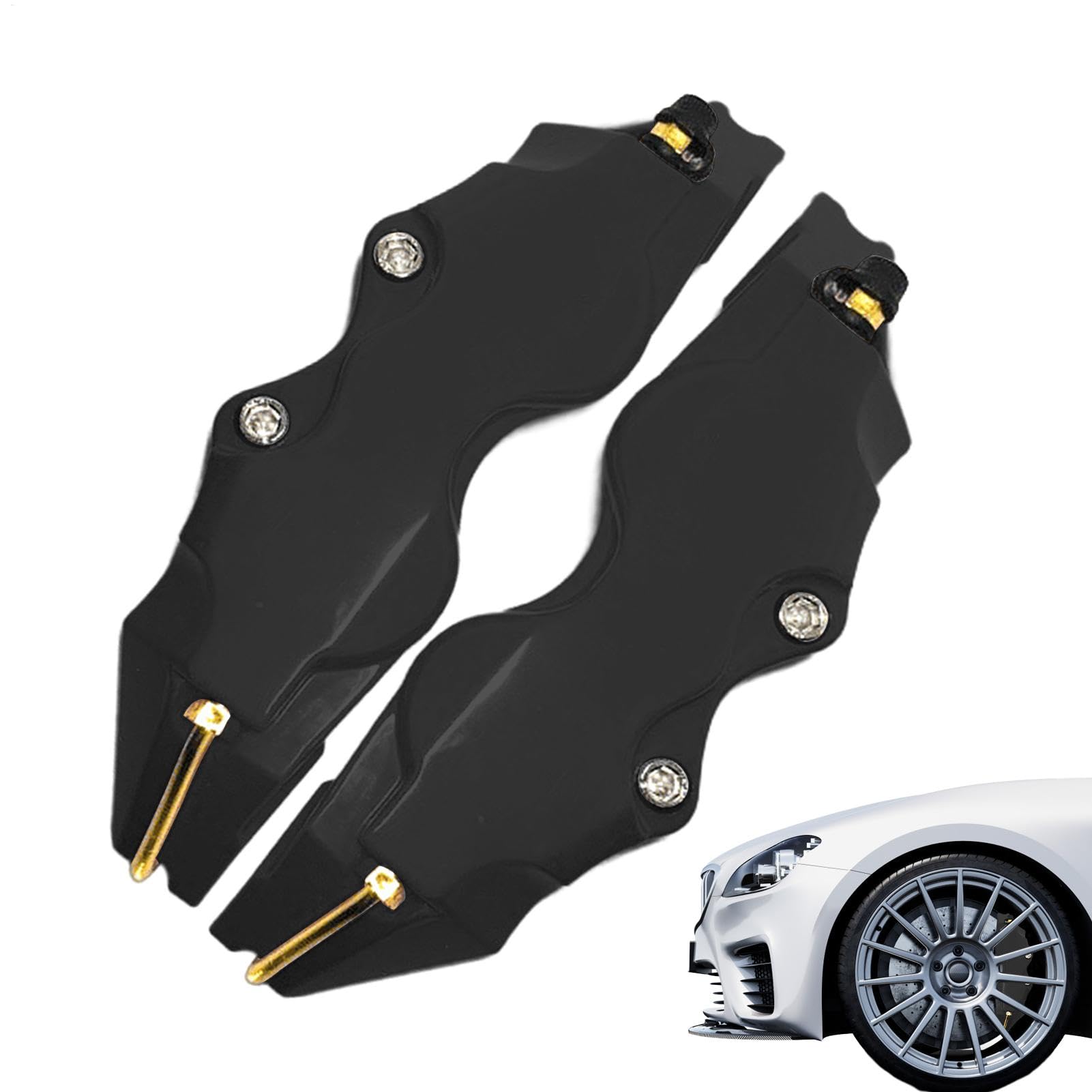 Pinza de freno cubierta | 2 unids cubierta del cubo de rueda cubierta del freno - decorativo pinzas Fundas conjunto multifunción pinza cubierta protectora para el coche