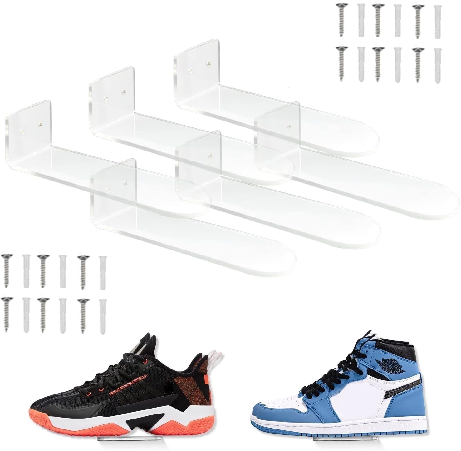 NC Floating Shoe Display Shelf for Wall Mount,Levitating Shoe Rack for