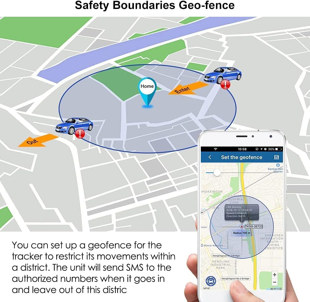 4G Tracker GPS Voitures TK905B Suivi en Temps Réel Magnetic Traceur GPS Longue Autonomie Batterie 10000mAh avec SMS et App Notification Traqueur pour Camping-Car, Camion, Moto, Bateau