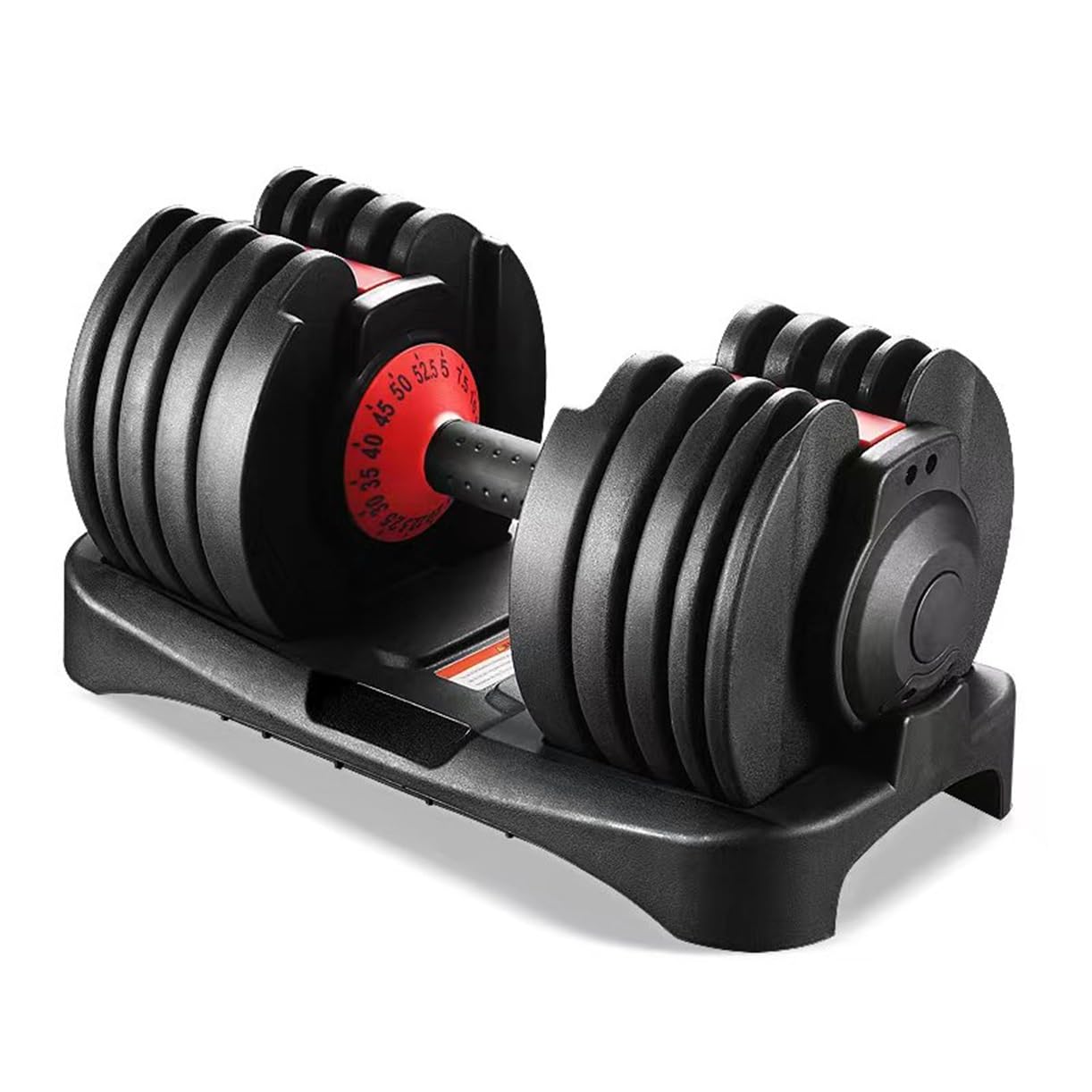 53 LBS - 24kg Adjustable Dumbbell 15 Weightin 1 with Fast Automatic Adjustable and Weight Plate for Body Workout Home Gym