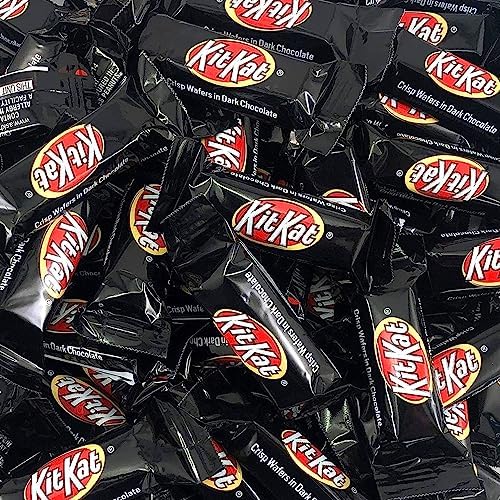 CrazyOutlet KIT KAT Miniatures Dark Chocolate Candy Bars, Bulk Pack 2 Pounds