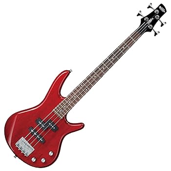 Amazon | Ibanez 4弦ベースギター、右、透明レッド(GSRM20TR