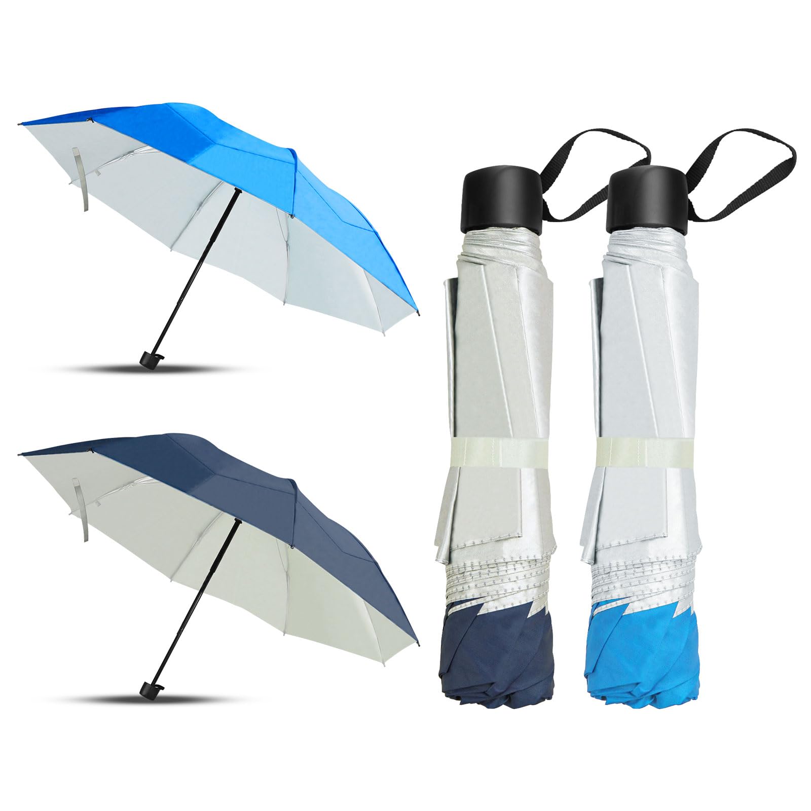 Lilingsty Travel Umbrella, Umbrellas Bulk, 5 Colors Travel Folding Umbrellas, Exquisite Appearance, Easy To Carry, Suitable For Sunny Days And Rainy