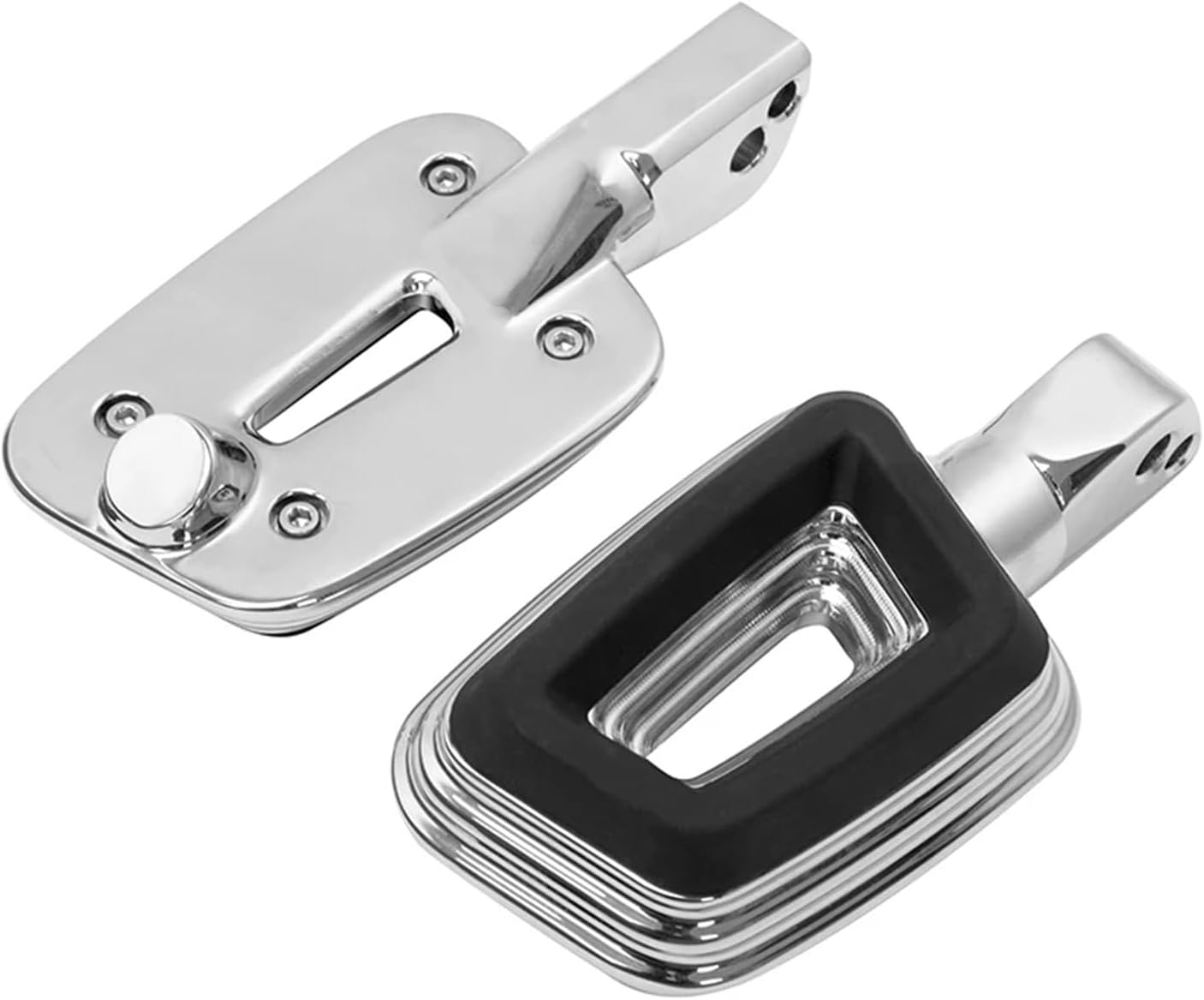 Motorcycle Rear Passenger Foot Pegs Pedal Pads Compatible With Harley Softail 2018-2023 2022 2021 2020 2019 Models(Black)