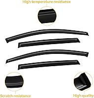 Vista 432 de Visera de ventana para Chevy Silverado 1500/GMC Sierra 1500/Avalanche/Suburban Crew Cab 2007-2013, protectores de lluvia, deflector de ventilación