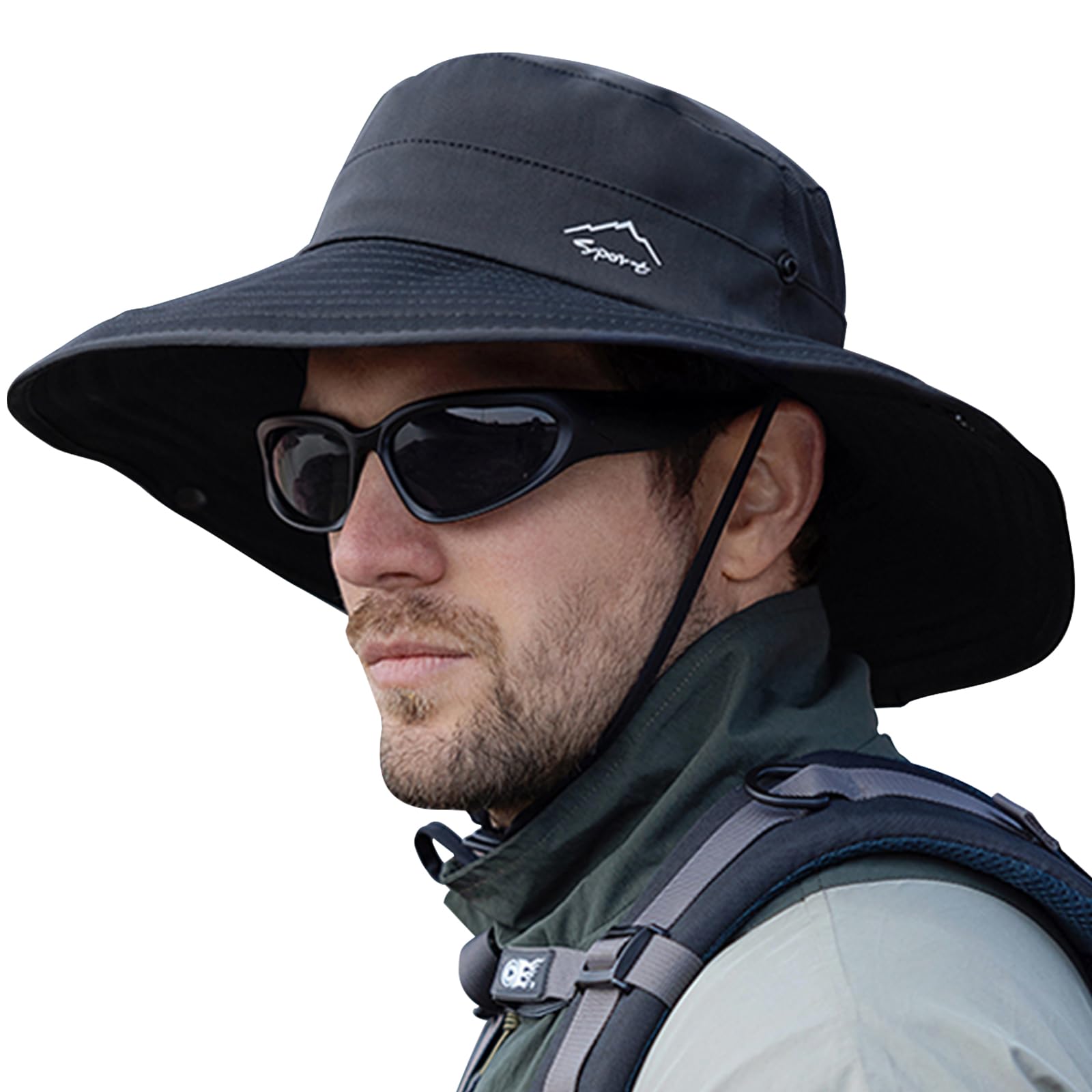 Cooling Sun Hat for Men Women,Wide Brim Bucket Hat Foldable Boonie Hat for Fishing Hiking Garden Safari Beach