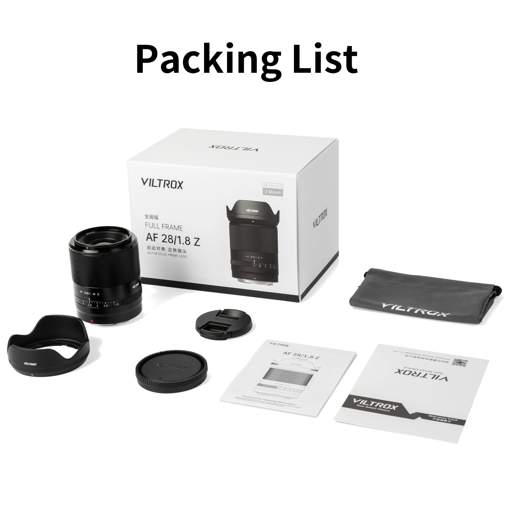 VILTROX AF 28mm F1.8 Z Tam Çerçeve Geniş Açı Lens Başbakan