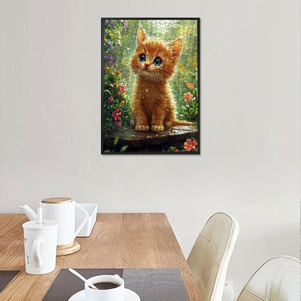 Regen Katze Puzzle 6000 Teile, Klassische Puzzles, Geschicklichkeitsspiel Puzzle für Erwachsene, Puzzlespiele für Die Ganze Familie, Mit Schöner Verpackung, Dekoration Puzzles DX0YL3-917