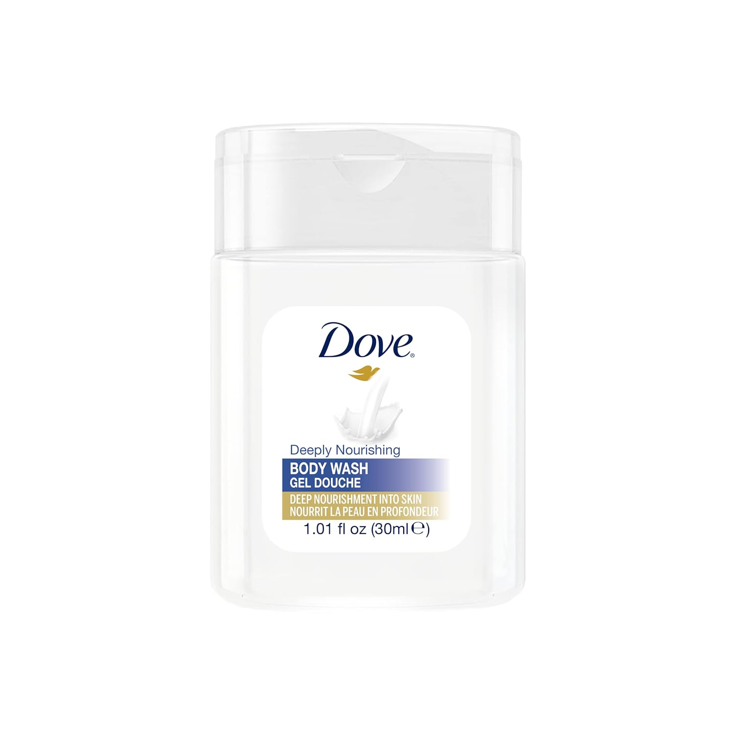 Dove 30 ml 1oz Essential Body Wash for Hotels, Motels