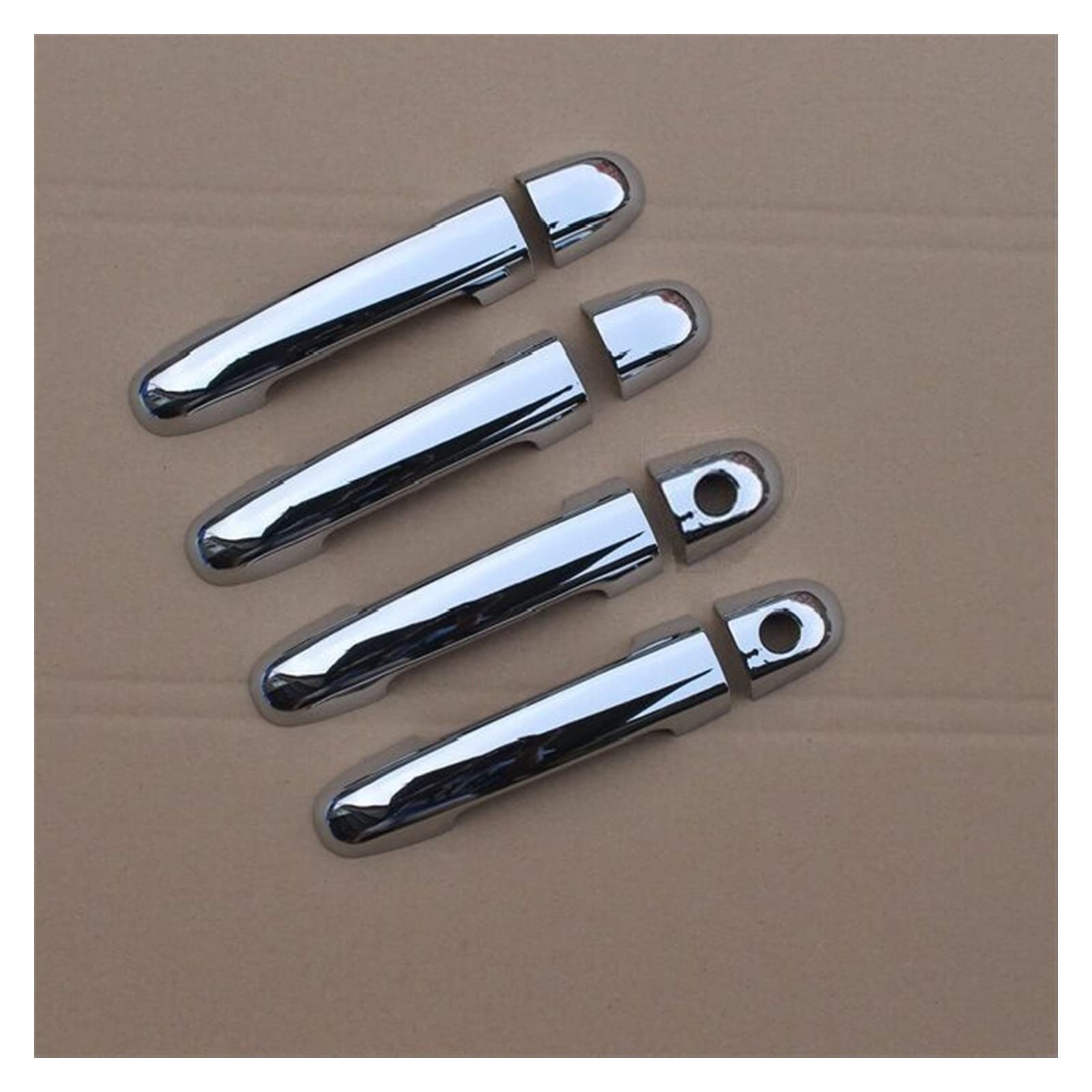 Rinkteea 2 Exterior Car Door Handle For Kia Soul 010-013 Chrome Carbon Fiber Car Door Handle Cover Trim(2)