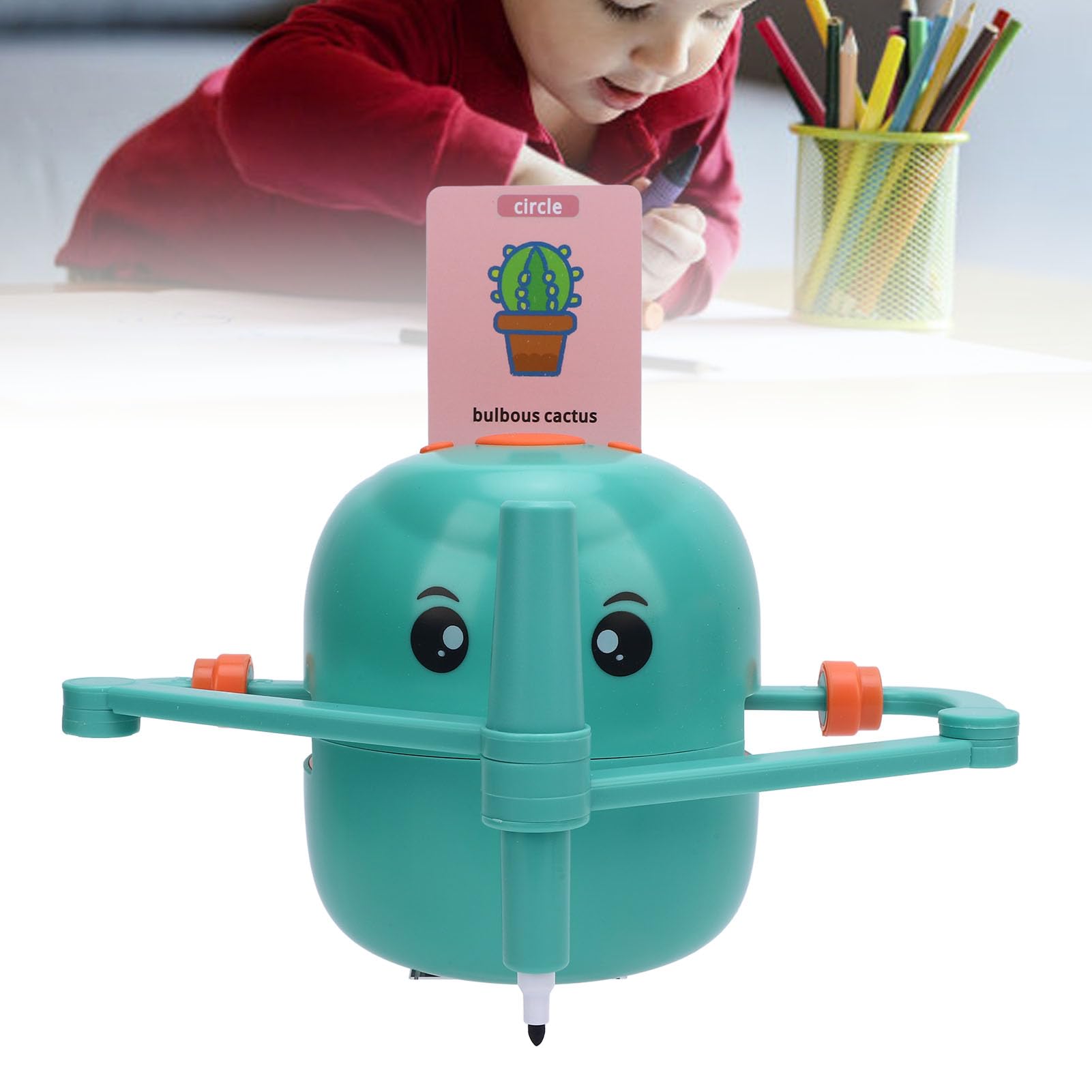 Generic Robot Educativo per il Disegno Intelligente, Giocattolo Interattivo Premium per L'apprendimento della Pittura, per Bambini e Adulti, con Carte e Penne, per gli Appassionati della Natura e