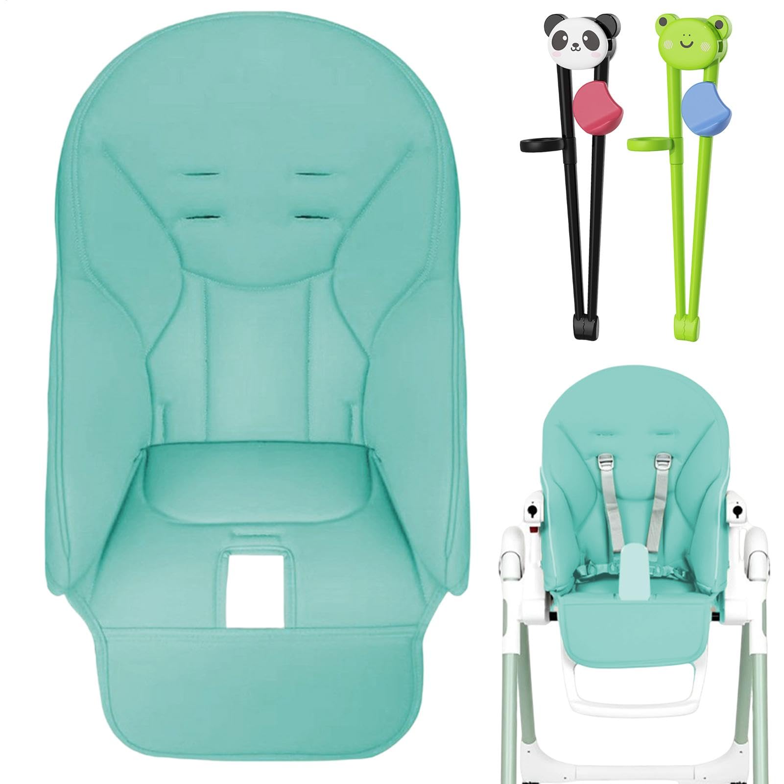 Housse de Chaise Haute pour bébé - Coussin de Chaise Haute de Rechange pour Chaise Haute Perego - Respirant - Multifonctionnel