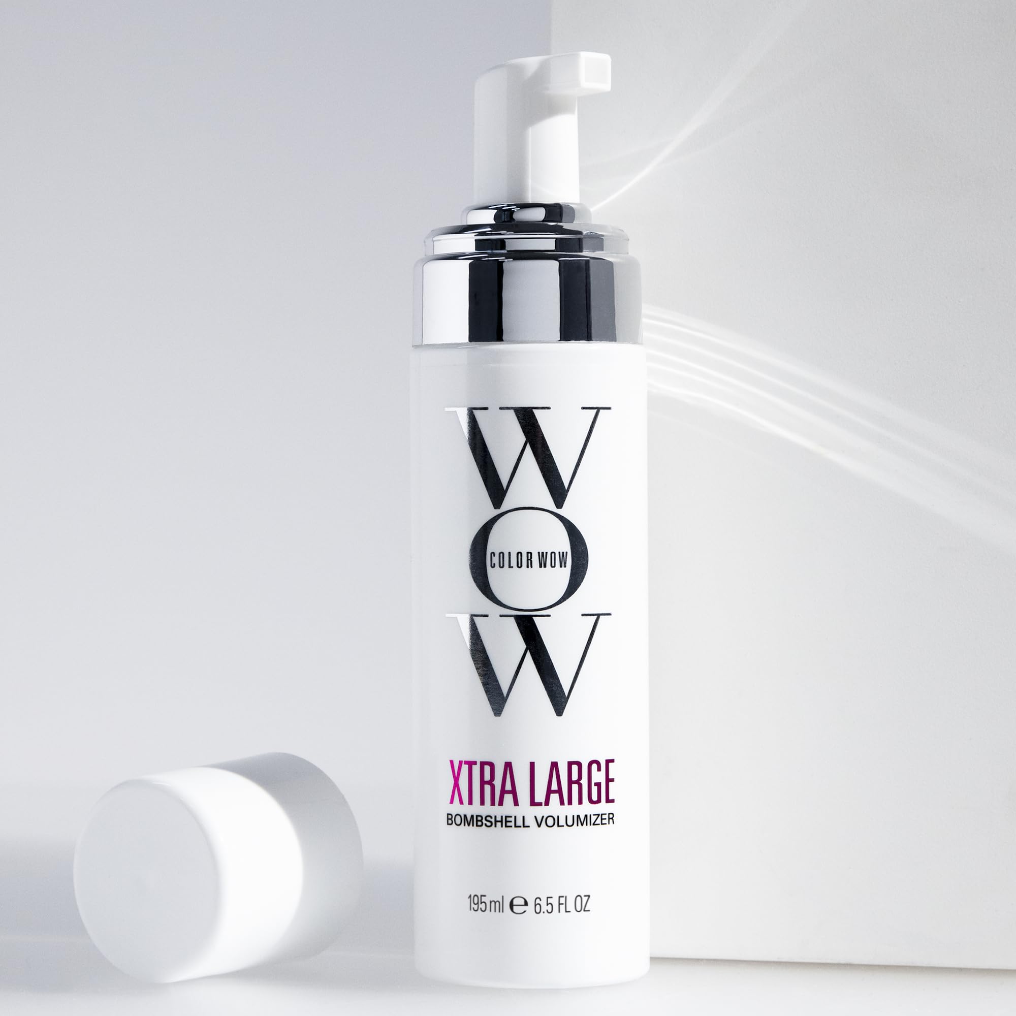 Color Wow mousse Volume Xtra Large - Espuma fijadora para cabello fino - Peinado con protección térmica para un cabello lleno y saludable - Espuma para cabello voluminoso, fijación extrema - 195 ml
