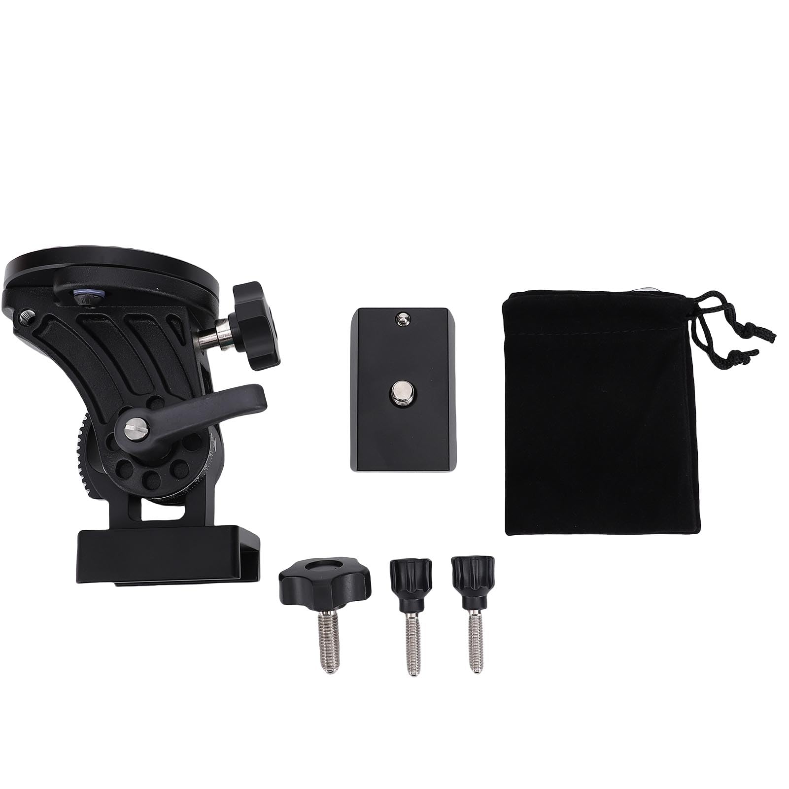 Cosiki Asiento de Ajuste de Latitud, Soporte para Telescopio de Aleación de Aluminio, Soporte para Trípode de Cámara Ajustable de 90° con Rosca de 3/8, Ideal para Telescopio Astronómico y Trípode de