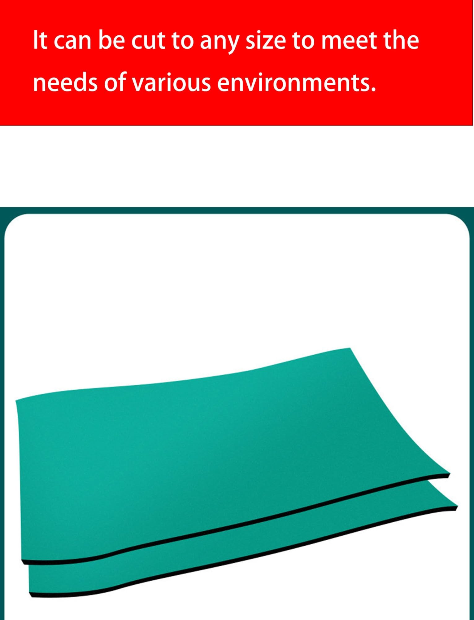 Estera de soldadura antiestática resistente al calor, almohadilla de banco de trabajo de PVC verde for reparación de teléfonos, laboratorio de electrónica(50x100cm)