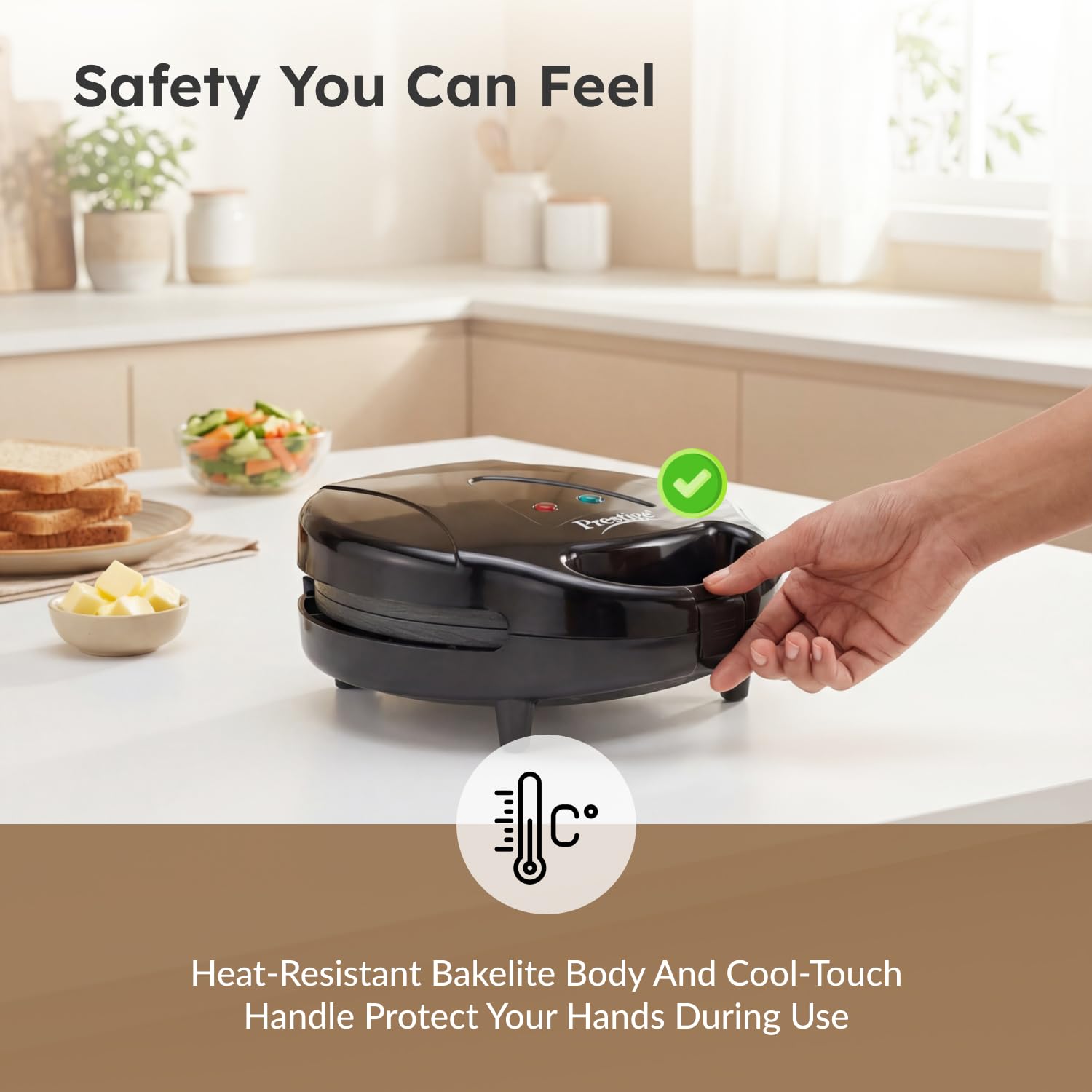 Prestige Sandwich Toaster - Toast & Grill! -5