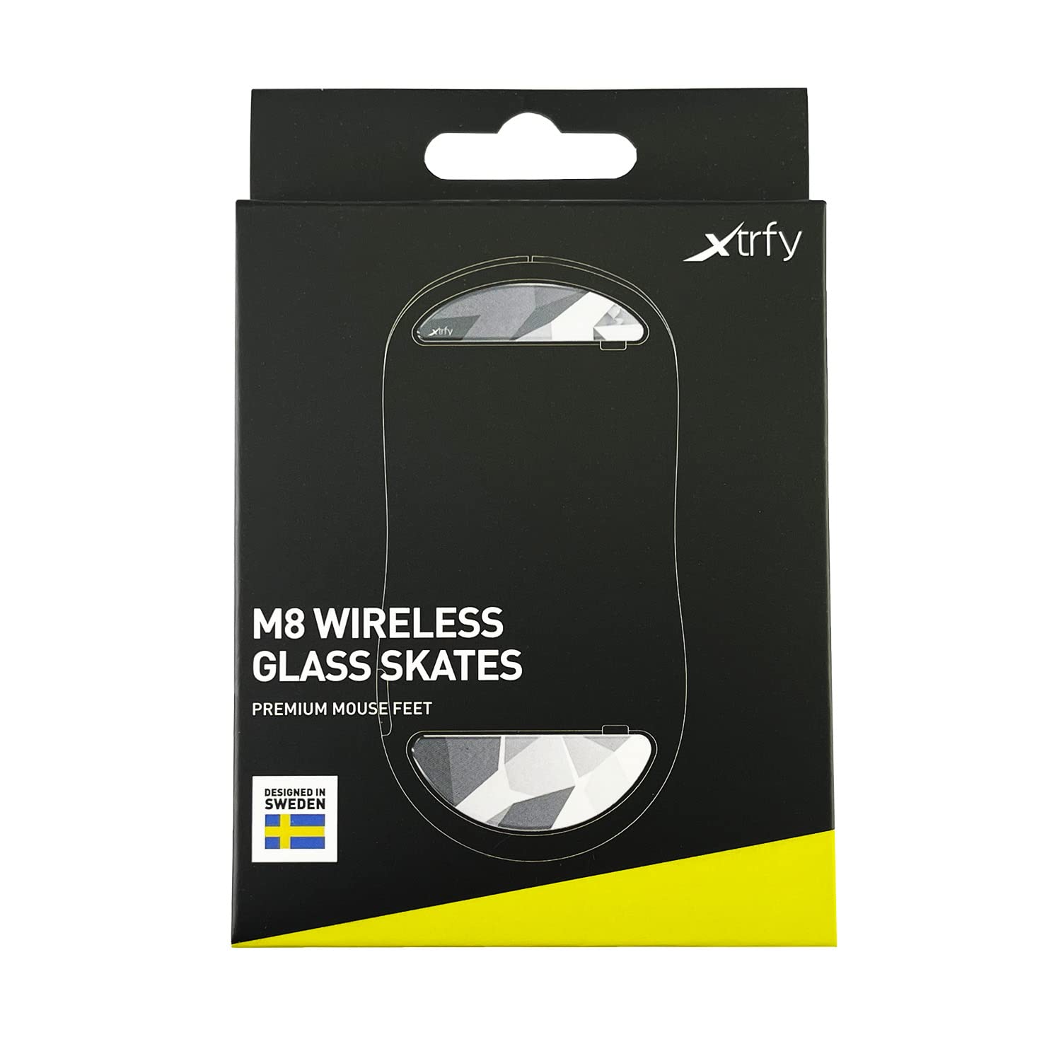 Xtrfy(エクストリファイ)M8 WIRELESS GLASS SKATES マウスソール(M8用 強化ガラス マウスフィート)【正規代理店保証品】701842