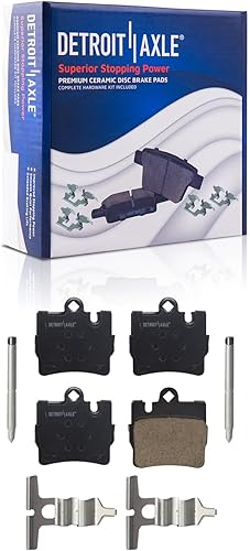 Miniatura 90 de Detroit Axle - Pastillas de freno para Chevy Trailblazer GMC Envoy Pastillas de freno de cerámica w/Hardware Buick Rainier Isuzu Ascender Olds