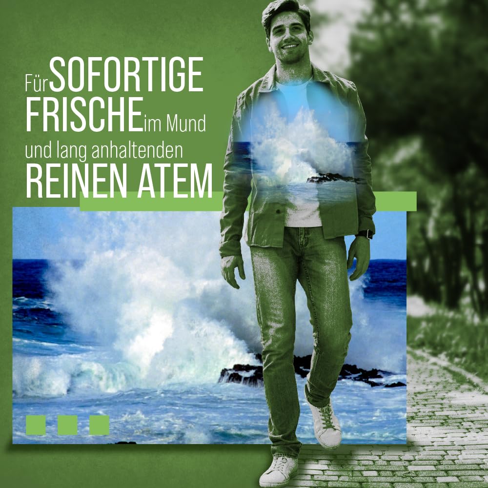 Sanct Bernhard Atemfrisch Deo-Kapseln mit Pfefferminzöl, Menthol & Chlorophyll - 170 Kapseln