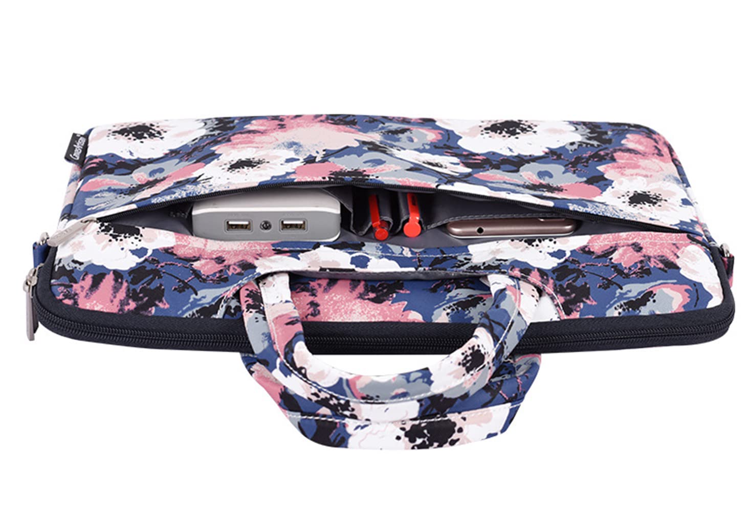 Borsa per computer portatile, tablet, notebook, PC, valigetta per computer, multi tasche, tracolla da 33 a 38 cm