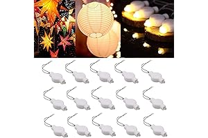 Hanging Battery Operated LED Lanterns: 15-Pack Small Balloon Lights