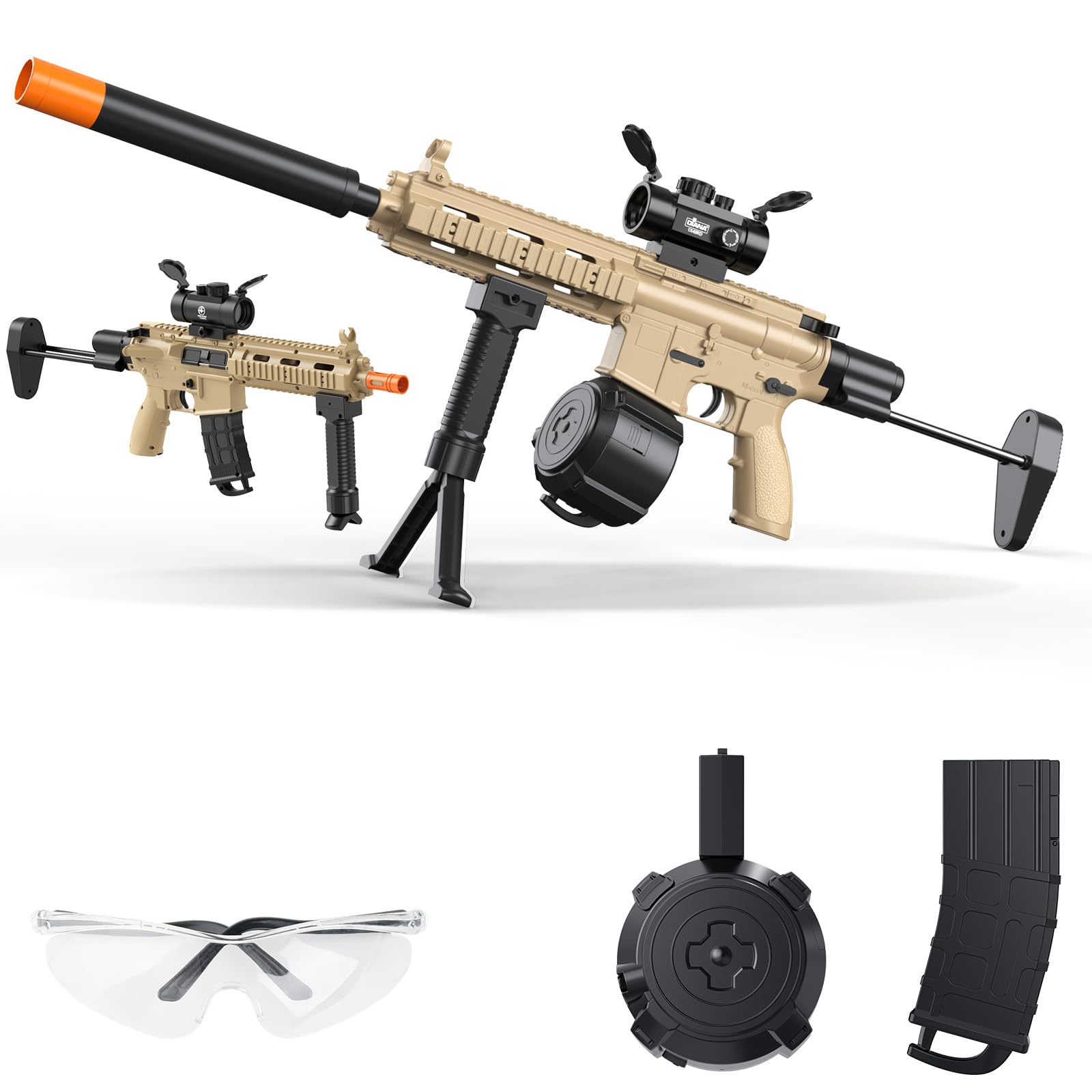 Blaster Automatic, Electric Splat Ball Blaster with Goggles, Shooting Games, Age18+