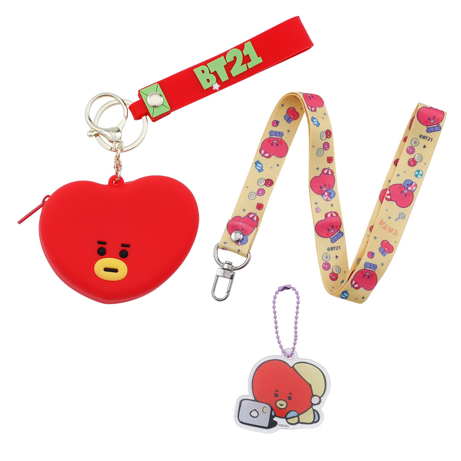 Buy BTS Bangtan Boys Lanyard Coin Purse Wallet Tata Cooky RJ Chimmy