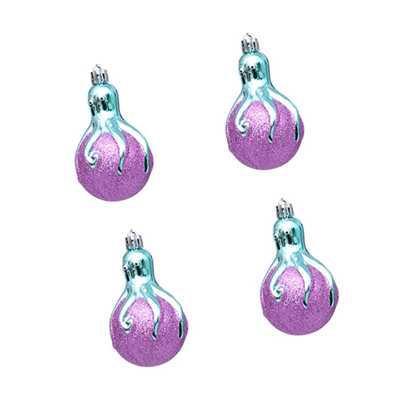 our fave Of 4 Creative Sea Animal Christmas Ornaments Christmas Tree Hangers Artistic Octopuses Decoration for Home and Party Cephalopod Ornament