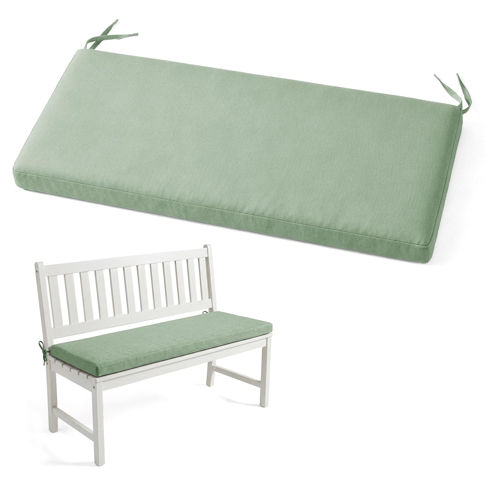 Linen Patio Furniture Cushions,Garden Bench Seat Pad,Indoor Bench Cushion