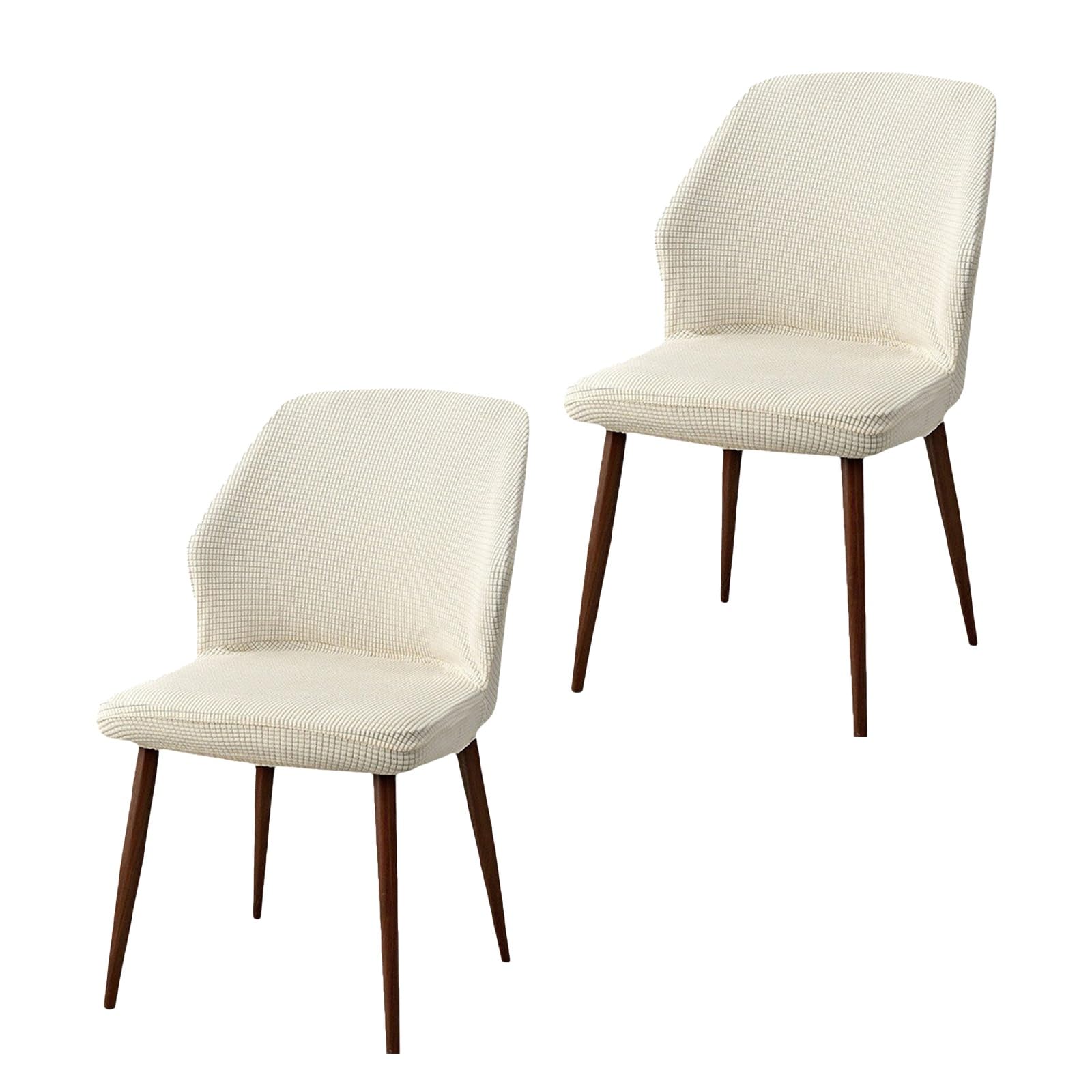 Housse de chaise extensible protection globale 360 écru 2pcs