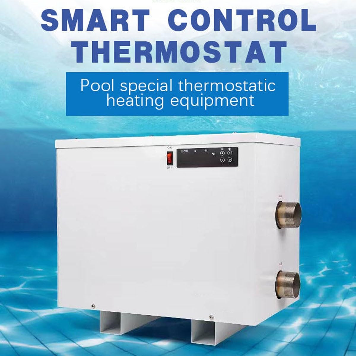Riscaldatore elettrico per piscina, 18 KW/24 KW con display digitale, termostato per spa e piscina fuori terra