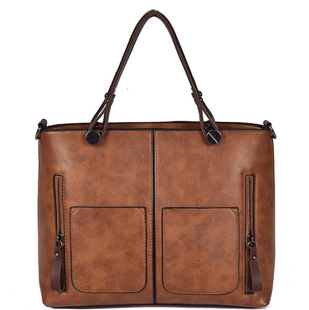 Sac à main en cuir vintage pour femme élégante au quotidien