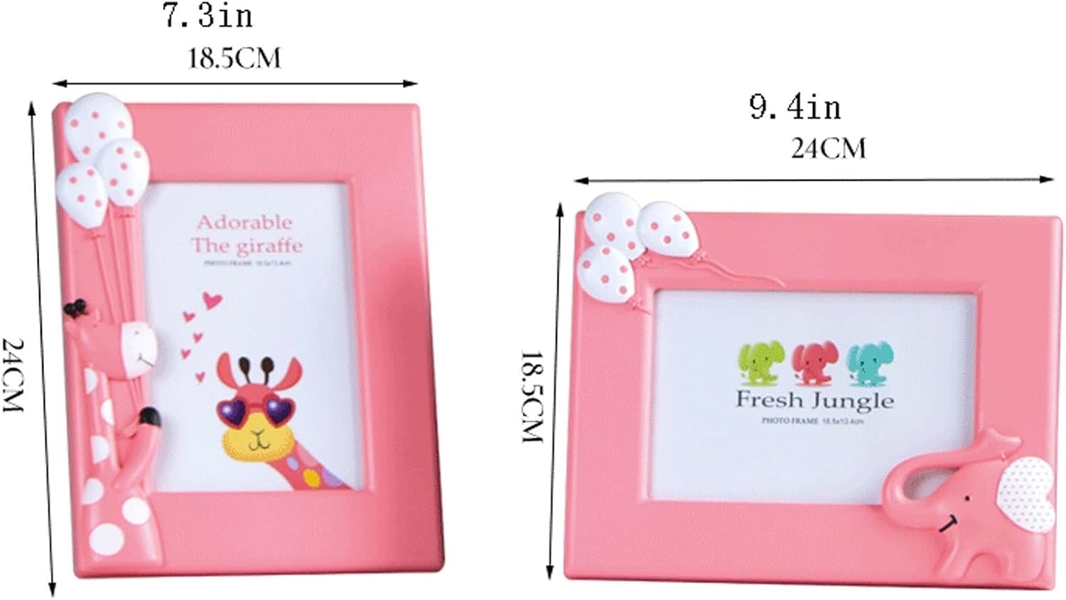 Photo Frame 5x7 Cute Picture Frames Set of 2, Horizontal or Vertical, Display Pictures 5x7 for Tabletop or Wall Decor, Great Gift for Kids Display Pictures(Yellow)
