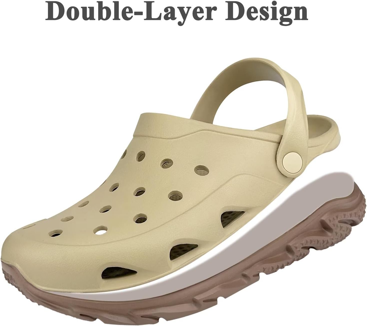 Men and Women's Garden Clogs with Arch Support, Unsex Lightweight Slip on Mule with Doule Color,No Slip Slide Sandle for Outdoor, Beach, Garden, Pool, Indoor - Image 3