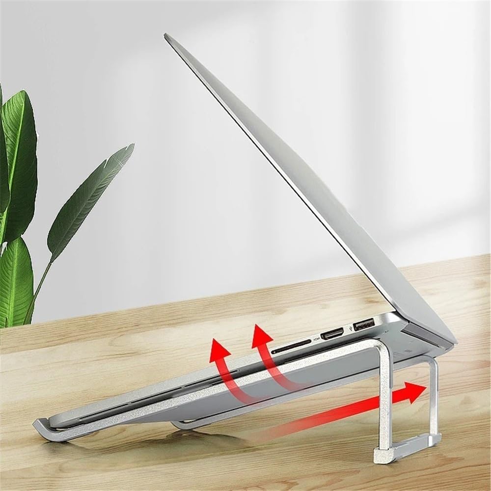 Podstawka pod laptopa, Silver Aluminum Laptop Stand for 12-17" Detachable & Portable Akcesoria do laptopów