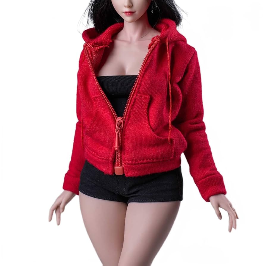Amazon.com: YSBRING 1/6 scale female clothes Hoodie Zip-up Amazon.com: YSBRING 1/6 scale female clothes Hoodie Zip-up