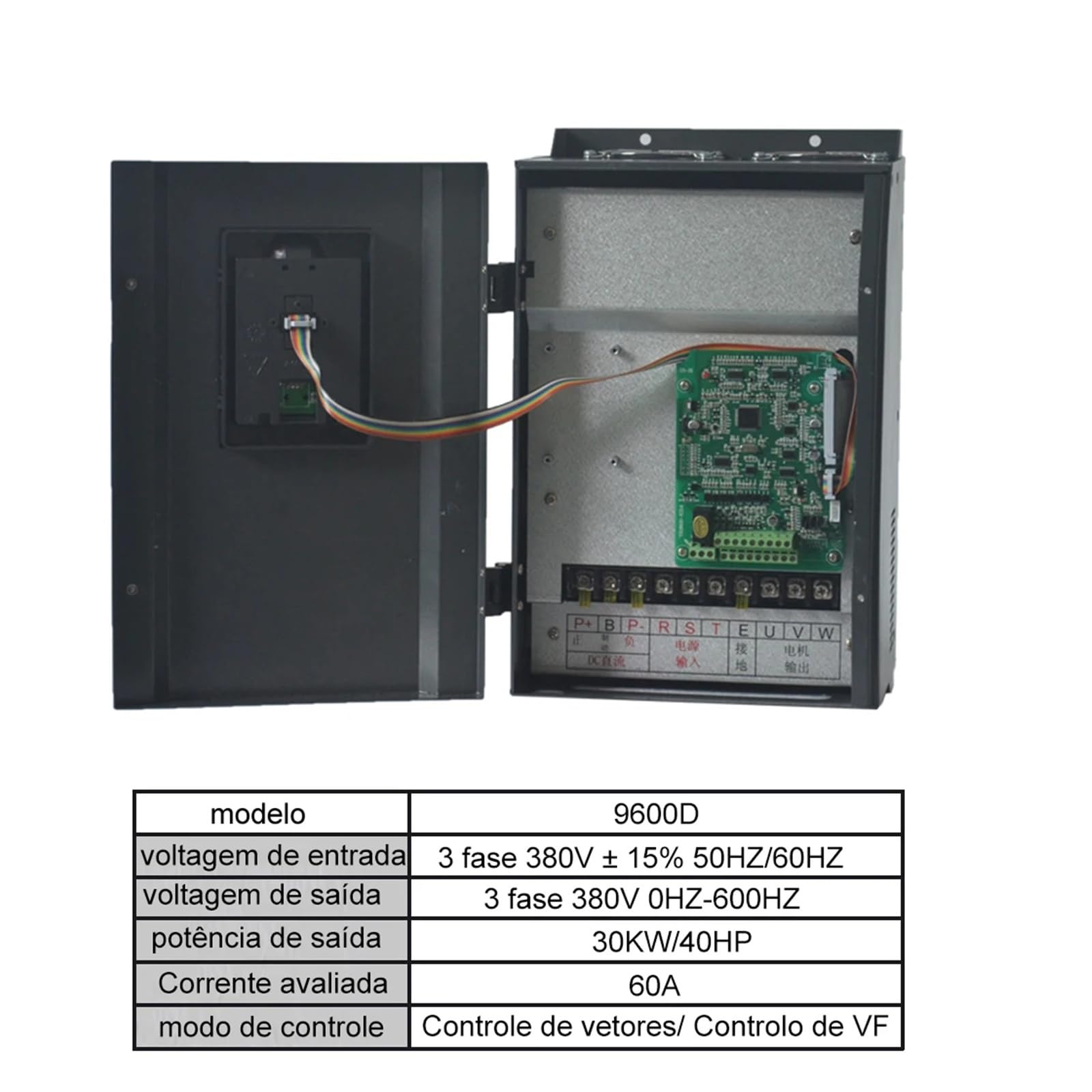 Variateur de fréquence VFD 2,2kW à 55kW, variateur de vitesse 380V/220V Protections multiples(380V,7.5KW)